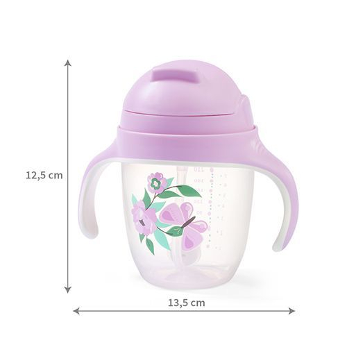 Cana cu Pai si Greutate 1464/05 Sippy Cup Purple pentru Copii 6+ luni [6]