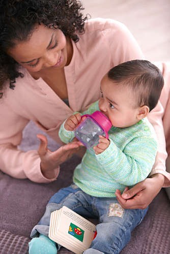 Canuta cu tetina de formare, Philips Avent, 6 luni+, 200 ml, Roz [5]