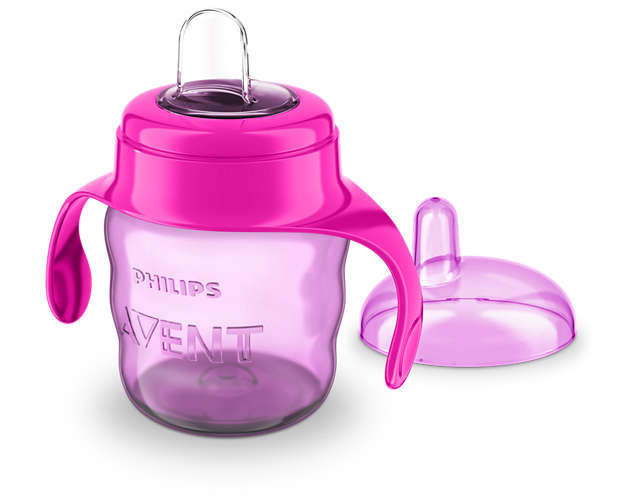 Canuta cu tetina de formare, Philips Avent, 6 luni+, 200 ml, Roz [1]