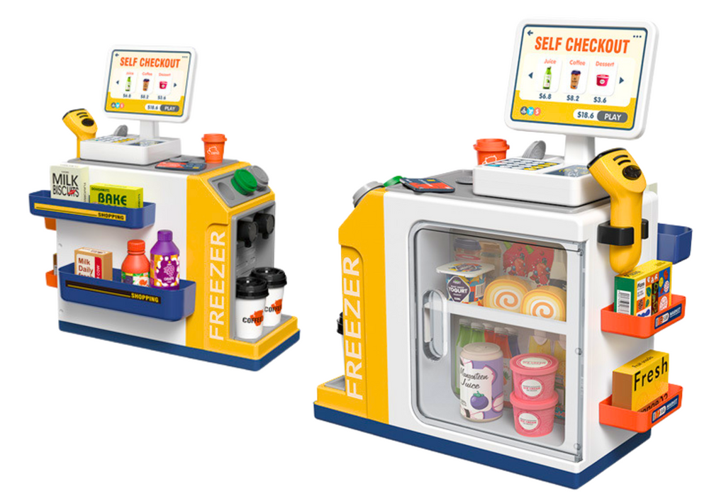 Set Supermarket copii cu casa de marcat si scanner, lumini si sunete | 3+ ani [3]