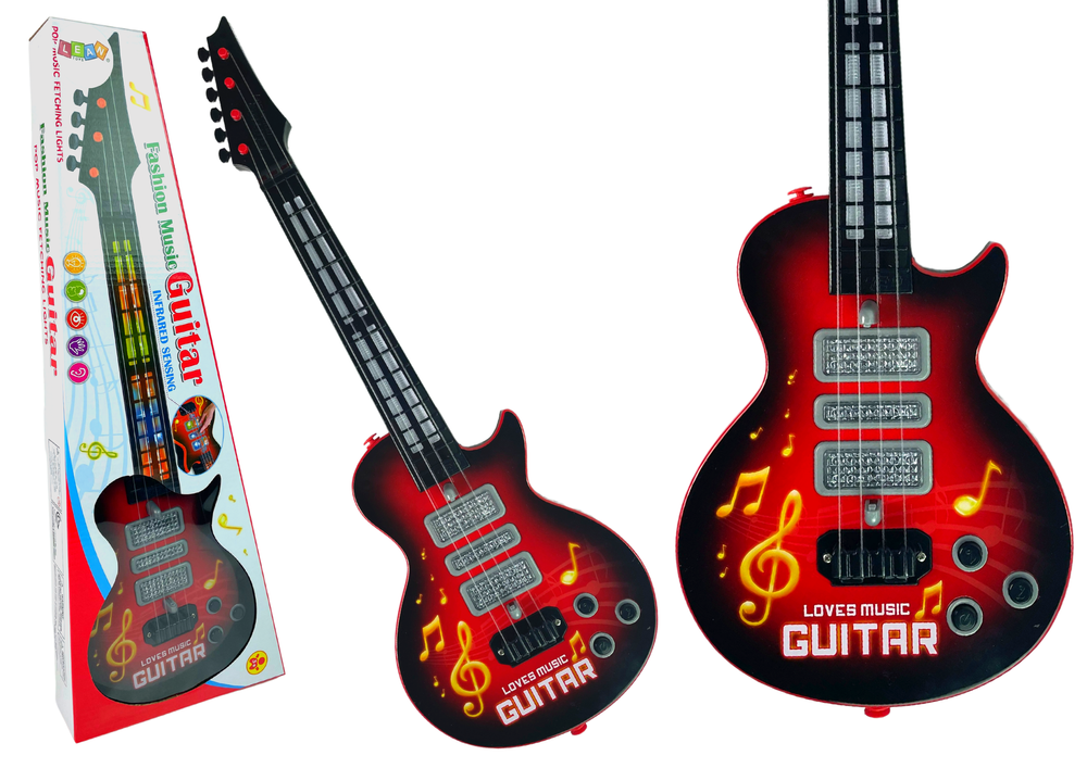 Chitara Electrica Copii Star Strings cu LED-uri Colorate [1]