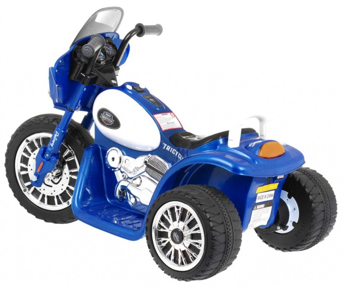 Chopper electric copii POLICE 6V albastru – lumini și claxon [4]