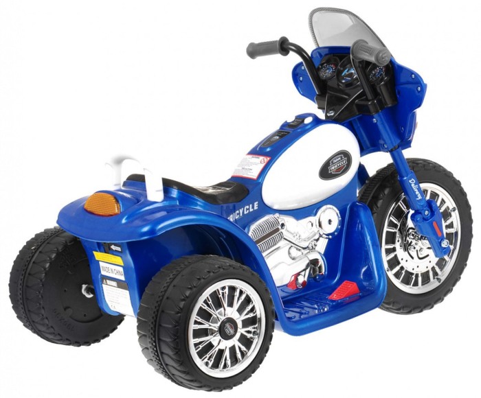 Chopper electric copii POLICE 6V albastru – lumini și claxon [2]