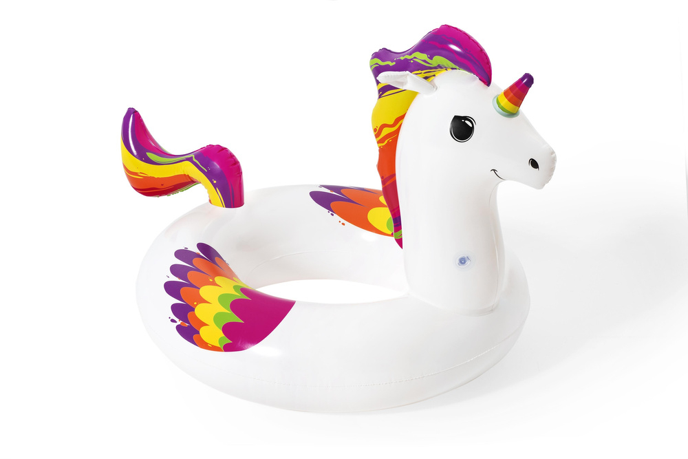 Colac de inot gonflabil cu unicorn 119 x 91 cm Bestway 36159 [2]