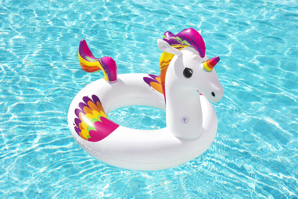 Colac de inot gonflabil cu unicorn 119 x 91 cm Bestway 36159 [9]