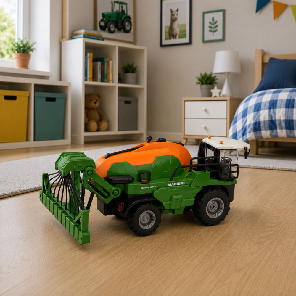 Combina agricola cu telecomanda si functie pulverizare apa 1:24, 3 ani+ [4]