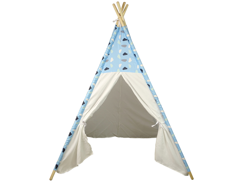 Cort tip tepee indian pentru copii model nori impermeabil [2]
