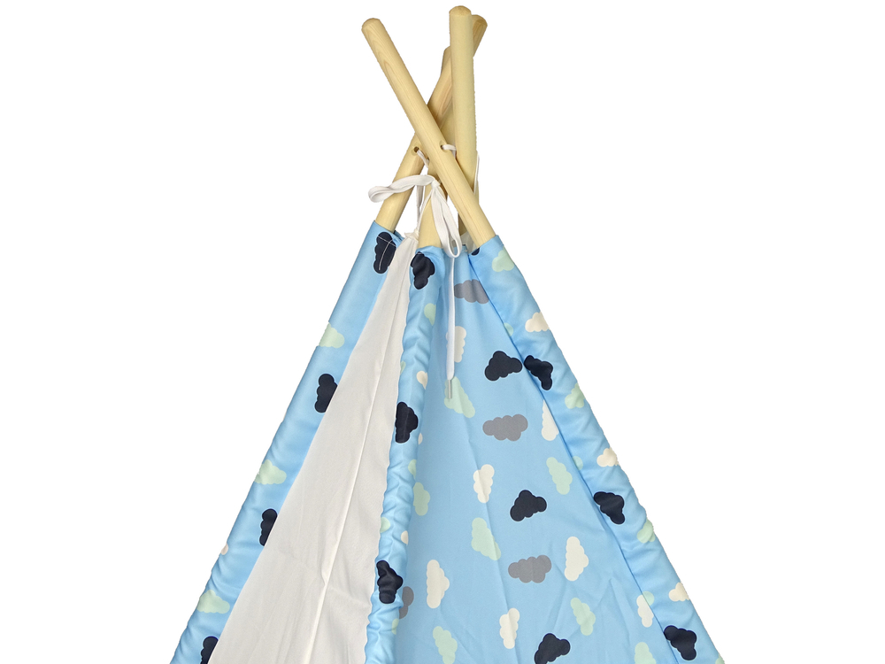 Cort tip tepee indian pentru copii model nori impermeabil [3]