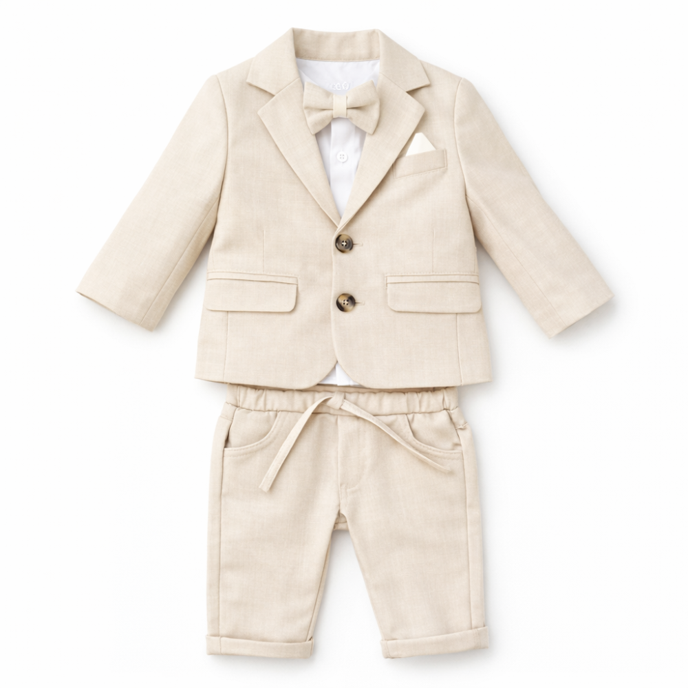 Costum baieti Concept crem elegant [3]