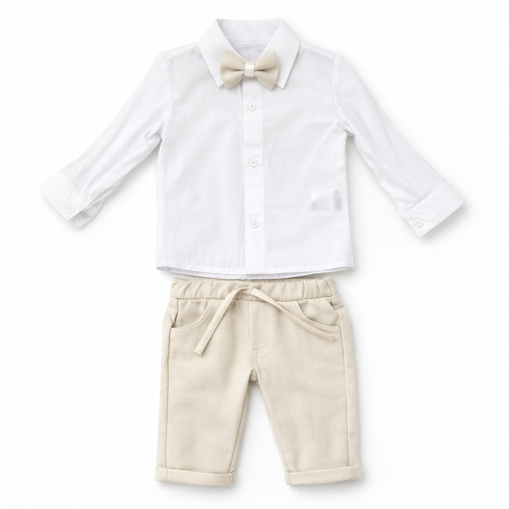 Costum baieti Concept crem elegant [5]