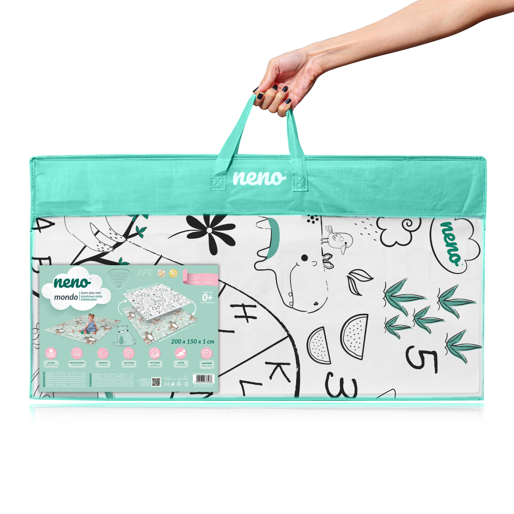 Covoras joaca copii Neno Mondo spuma XPE fata-verso pliabil 200x150 cm [8]