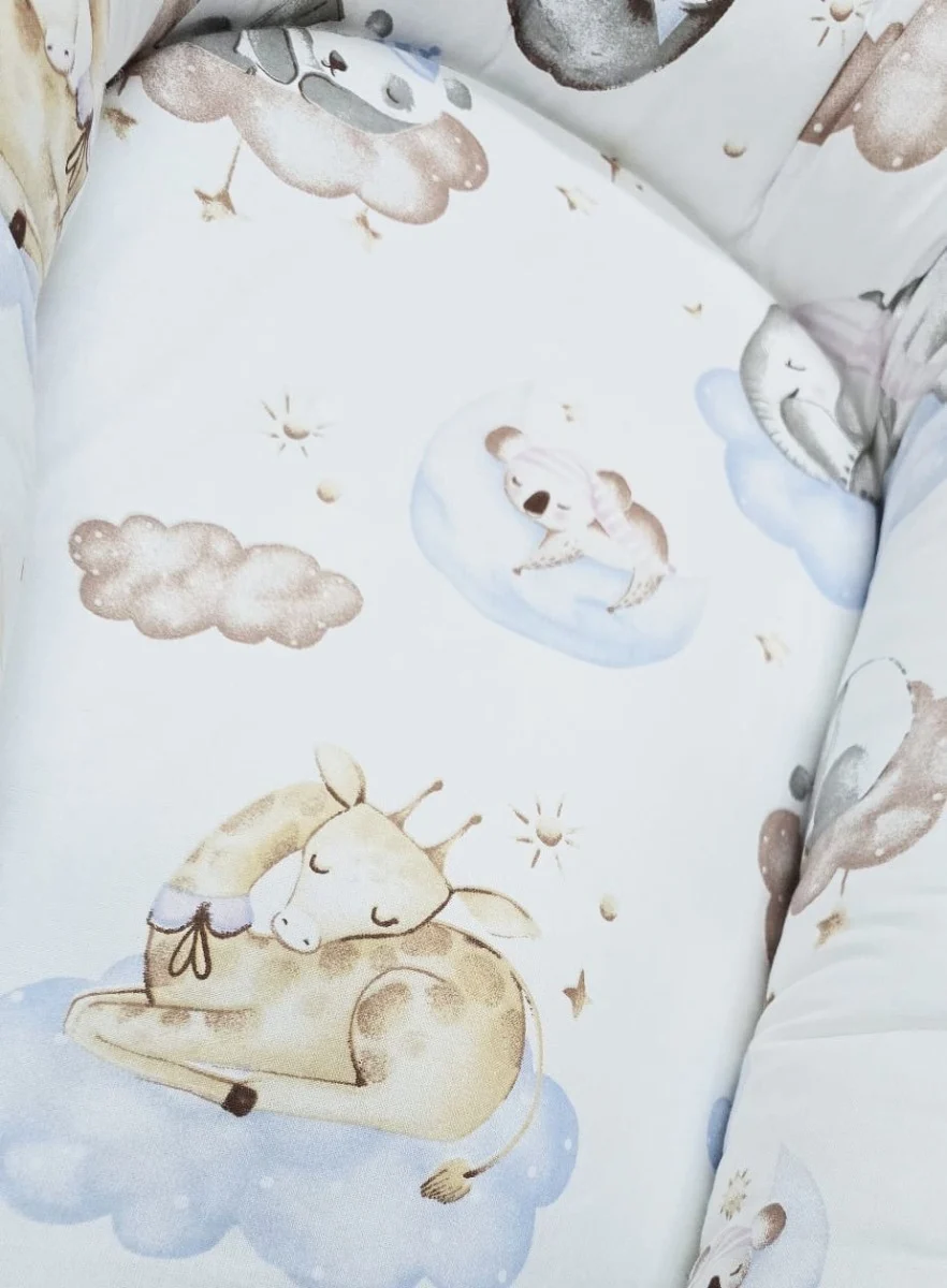 Cuibusor bebelusi bumbac 100% baby nest pentru patut sau calatorii [3]