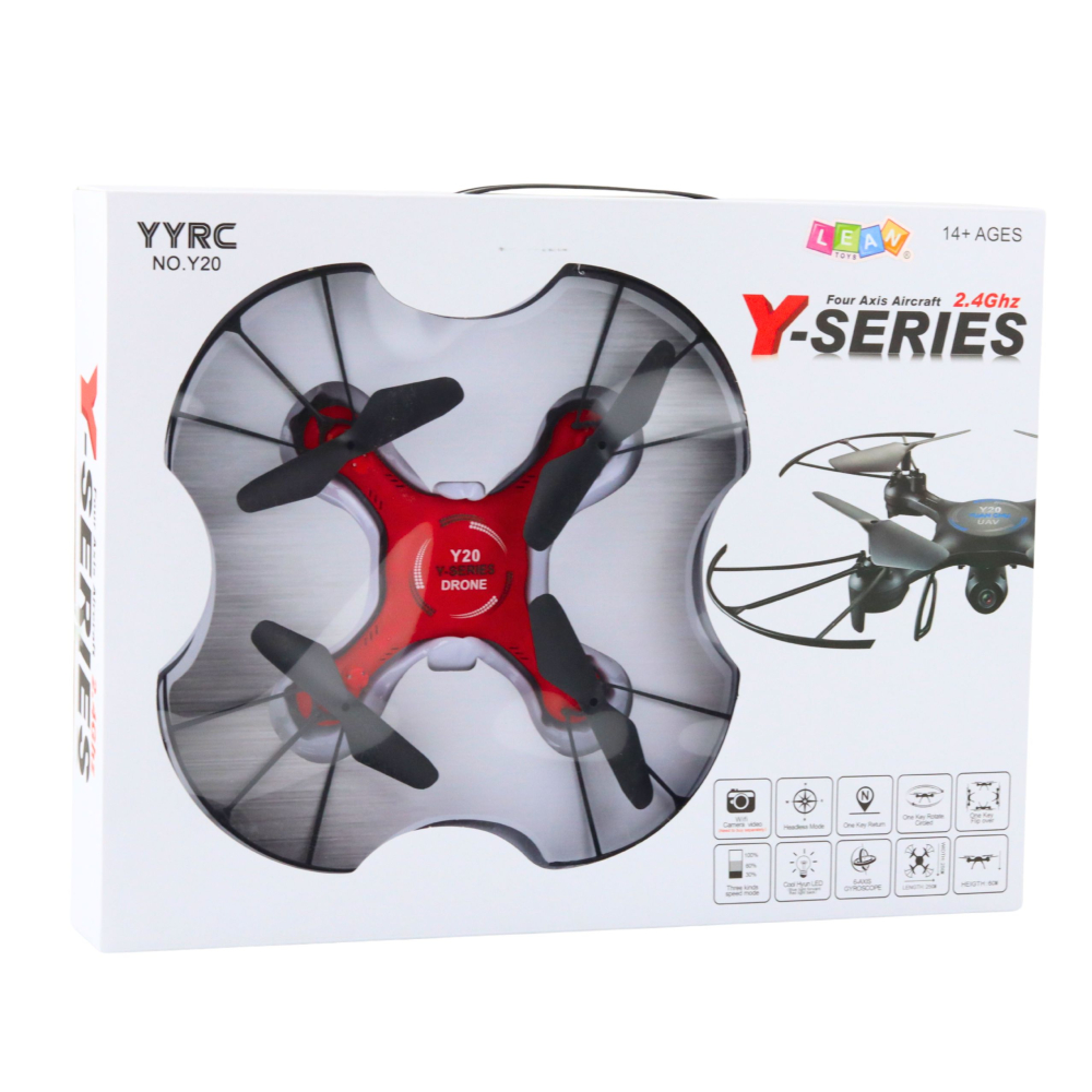 Drona cu telecomanda Y20 UFO rotatie 360 si lumini, 14 ani+ [4]