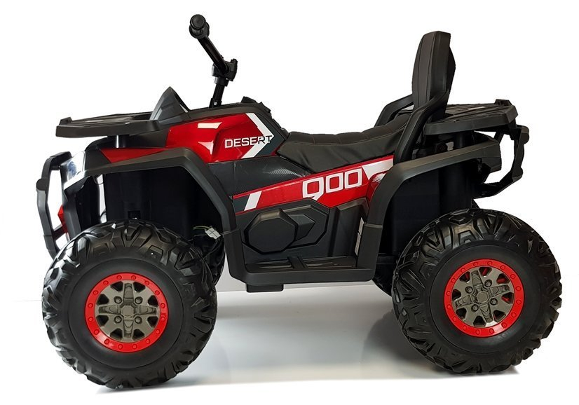 ATV Electric Quad XMX607 Roșu Lucios, 4 Motoare, Roți EVA și Scaun Piele [2]