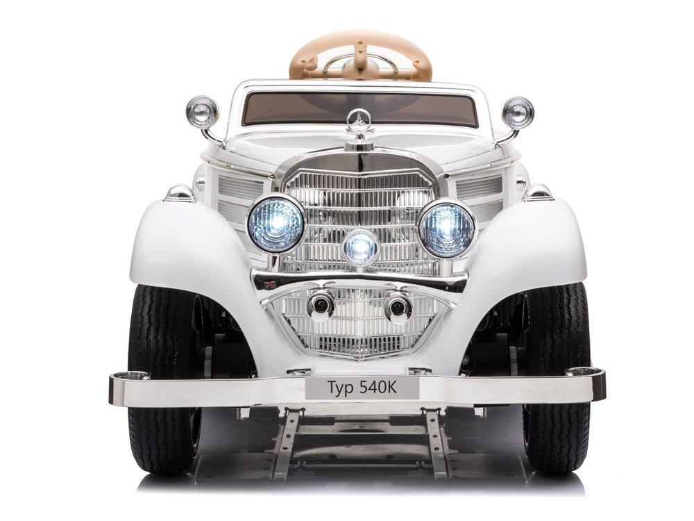 Mașinuță Electrică Mercedes 540K Alb Retro [6]