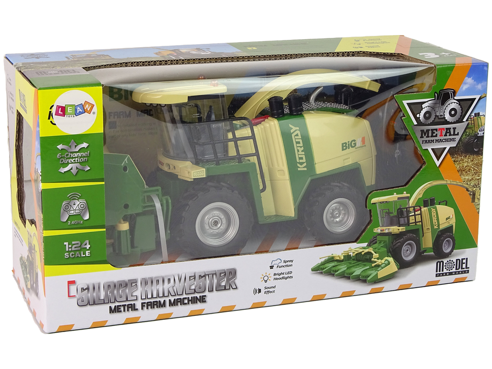 Excavator cu telecomanda Combina Agricola cu fum si lumini 1:24, 3 ani+ [4]