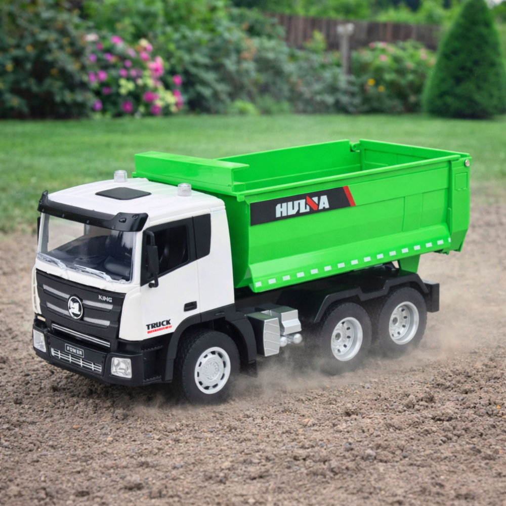 Excavator cu telecomanda Huina Basculanta Verde 1:18, 8 ani+ [3]