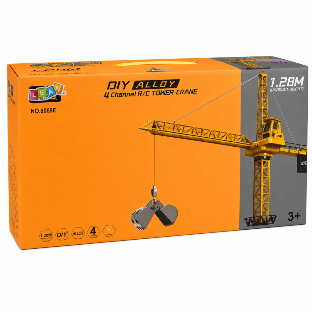 Excavator cu telecomanda macara de constructii 71 cm, 3 ani+ [6]