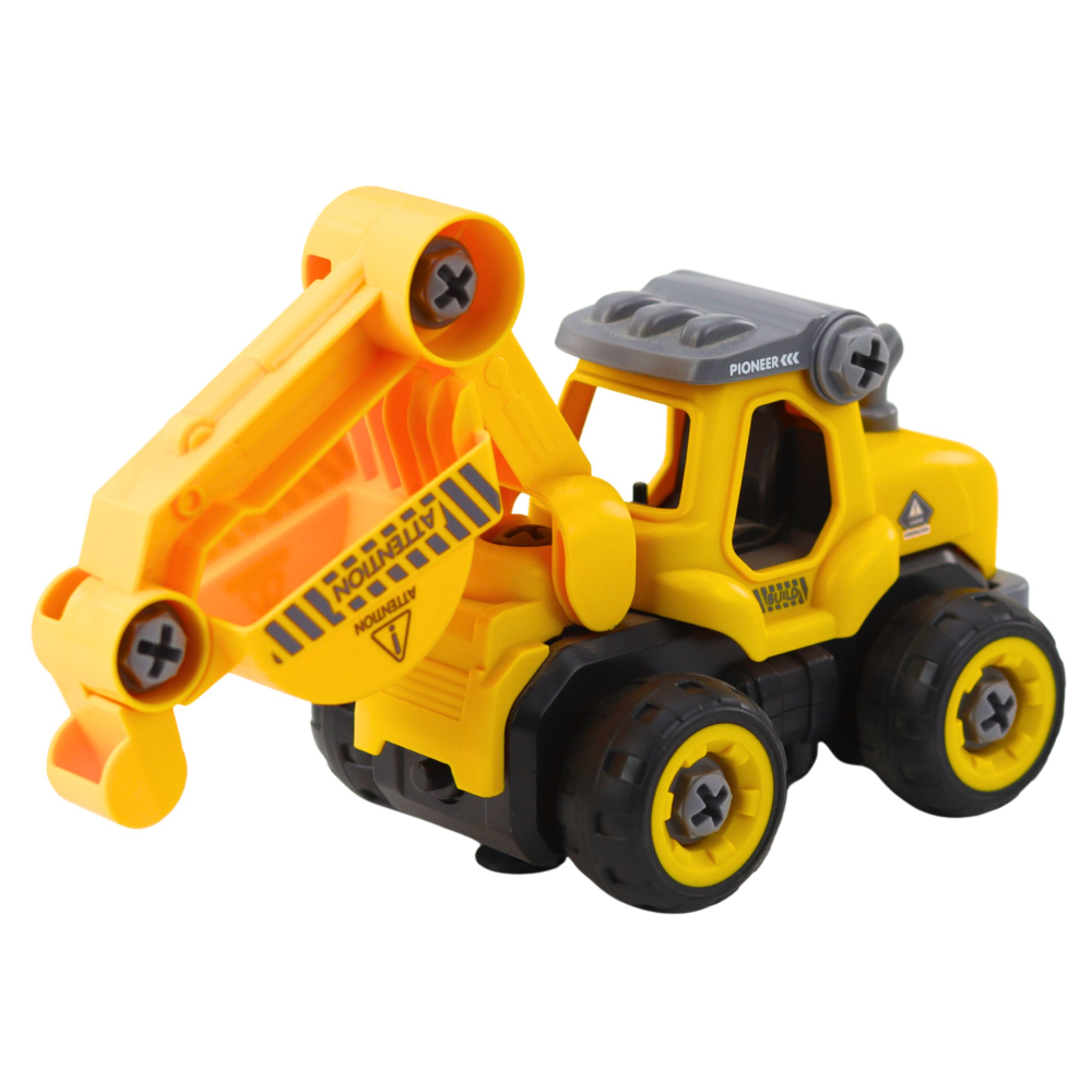 Excavator cu telecomanda si bormasina 2 in 1 de asamblat, 3 ani+ [2]