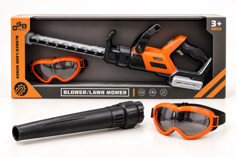 Fierastrau electric de jucarie pentru gard viu, cu sunete si ochelari, 3 ani+ [3]