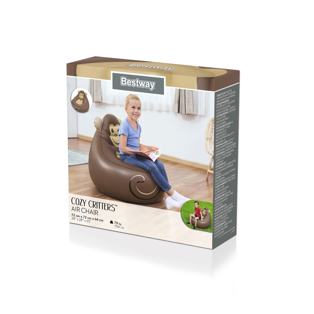 Fotoliu gonflabil Maimuta 72 x 72 x 64 cm Bestway 75116 [10]