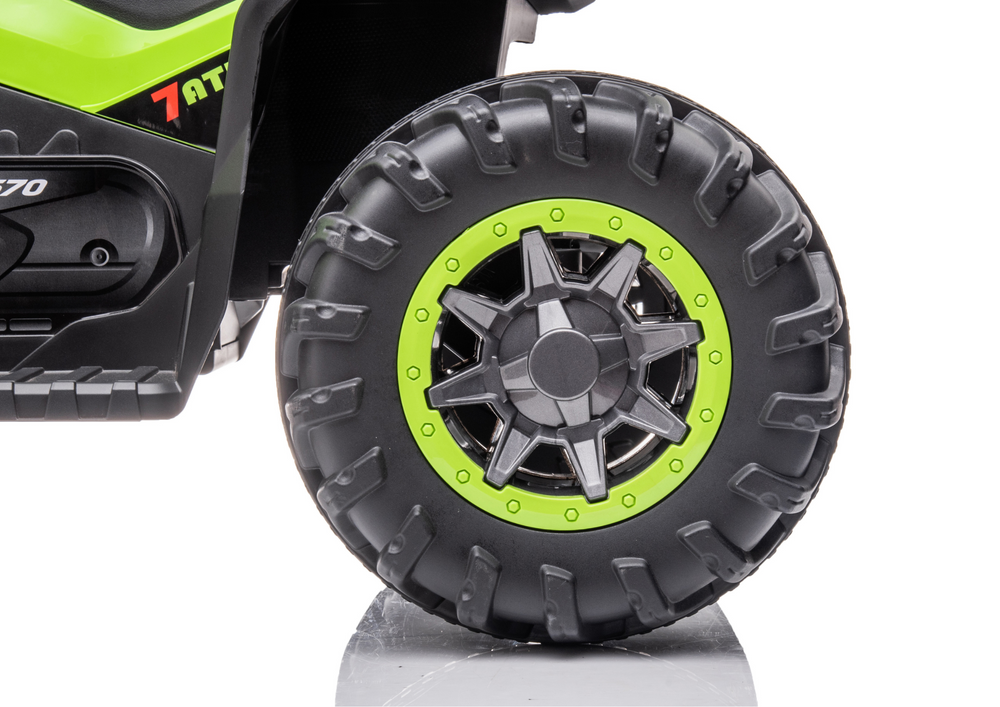 ATV Electric GTS1199 Green (Alb) - Roți EVA și Panou Muzical [7]