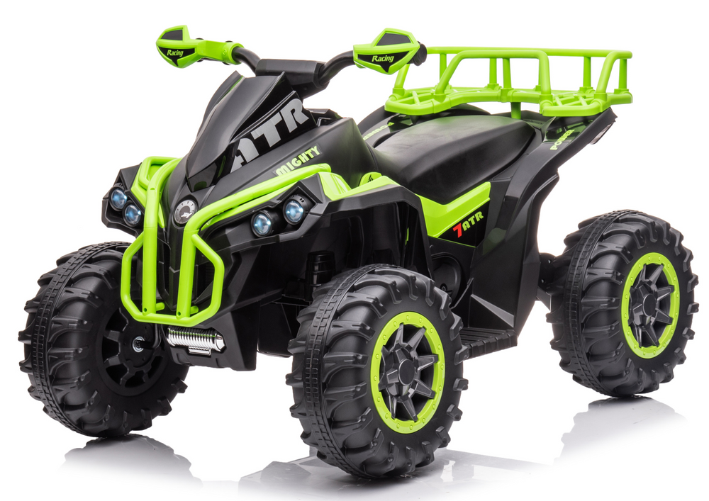 ATV Electric GTS1199 Green (Alb) - Roți EVA și Panou Muzical [2]