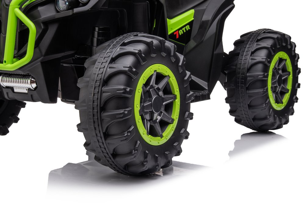 ATV Electric GTS1199 Green (Alb) - Roți EVA și Panou Muzical [6]