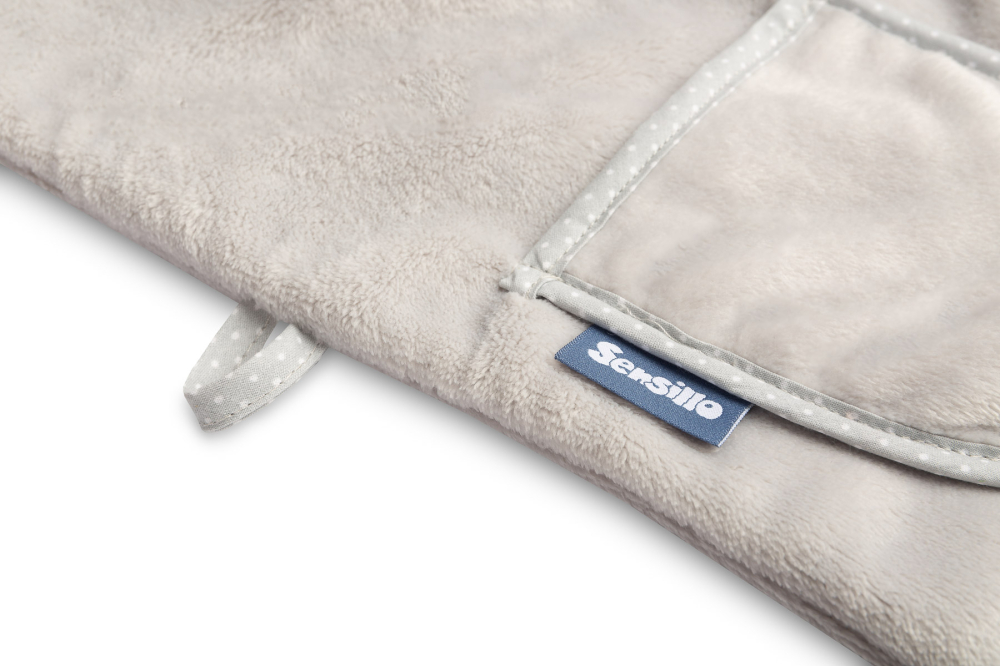 Halat de baie Soft Teddy Bear Grey – cu gluga si urechi [3]