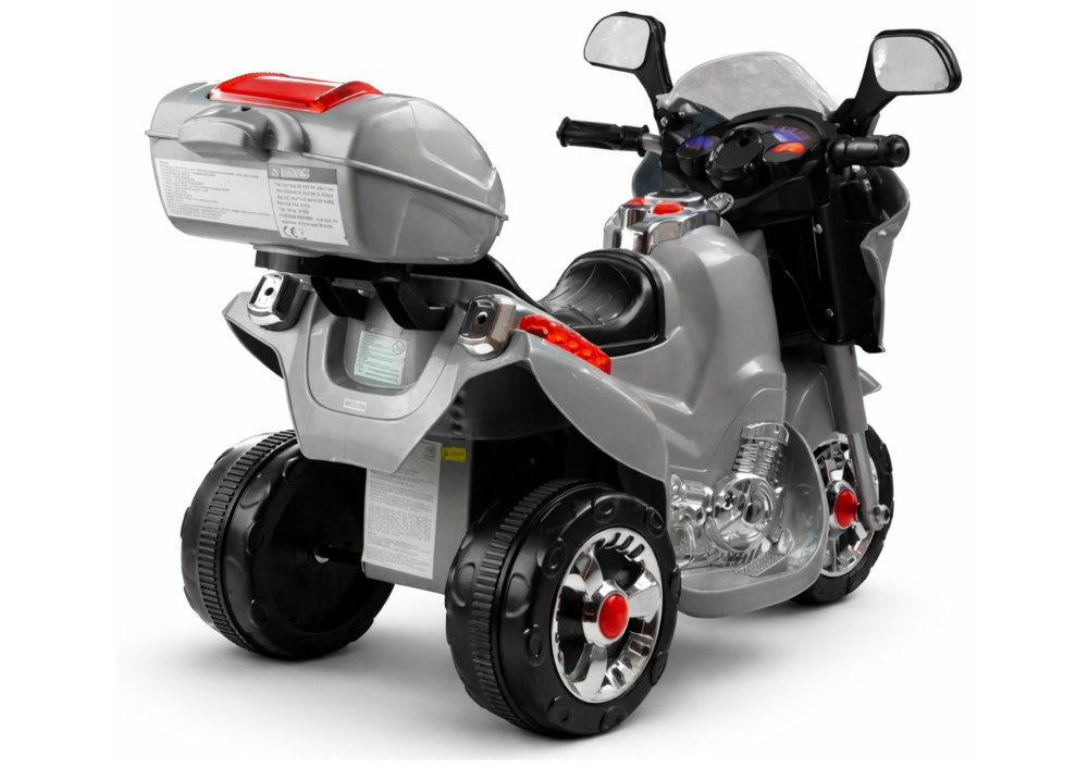Motocicletă Electrică HC8051 Argintiu, Design Modern, Lumină și Sunete [3]