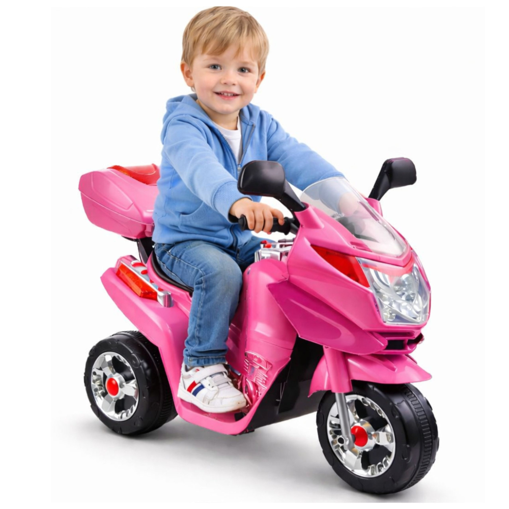 Motocicletă Electrică pentru Copii HC8051 Roz, cu Faruri și Sunete [7]
