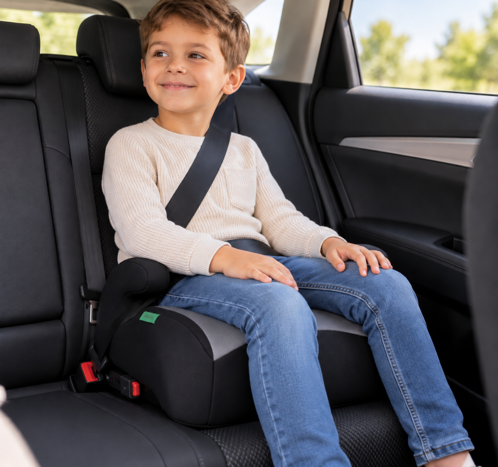 Inaltator auto copii MDK OG105A cu ISOFIX, i-Size ECE R129/04, 125-150 cm, 22-36 kg, negru/gri [6]