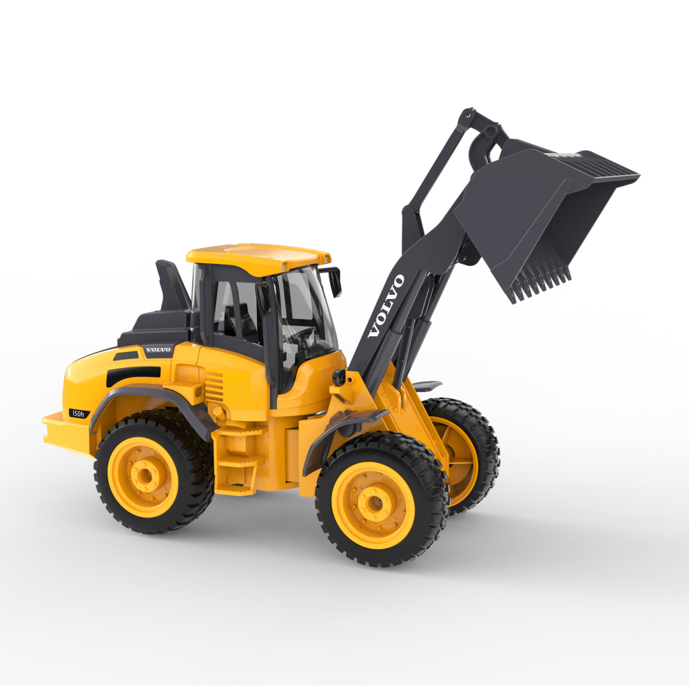 Incarcator frontal RC Volvo L50H cu licenta, Double E E569-003, 1:16, telecomanda 2.4 GHz, cupa functionala, lumini si sunete, 6 ani+ [2]