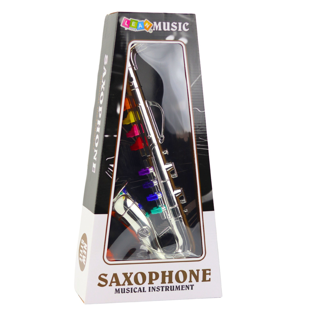Instrument muzical pentru copii - saxofon argintiu [4]