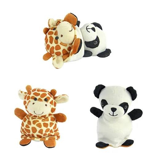 Jucărie de Plus Reversibilă 2în1 – Panda & Girafă pentru Copii [2]