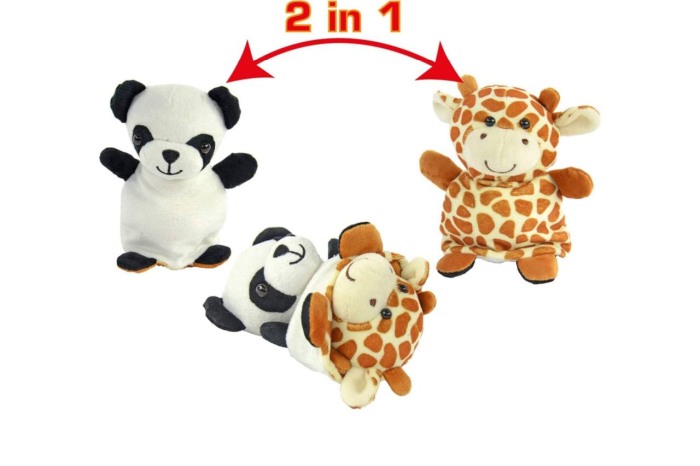 Jucărie de Plus Reversibilă 2în1 – Panda & Girafă pentru Copii [6]