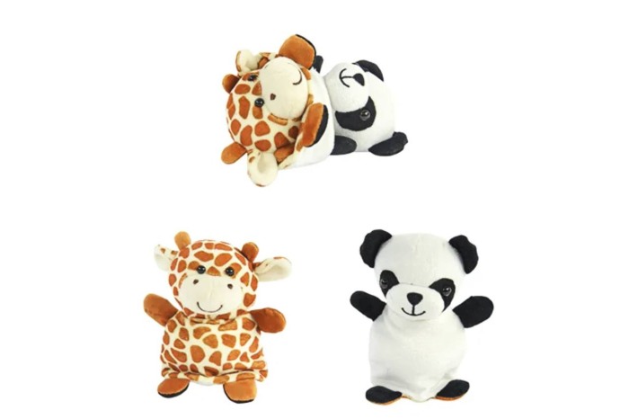 Jucărie de Plus Reversibilă 2în1 – Panda & Girafă pentru Copii [1]