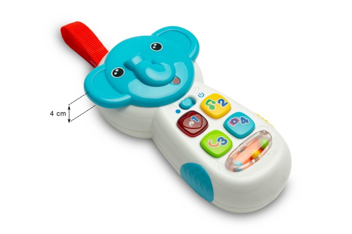 Jucarie educationala Telefon Elefant cu muzica [6]