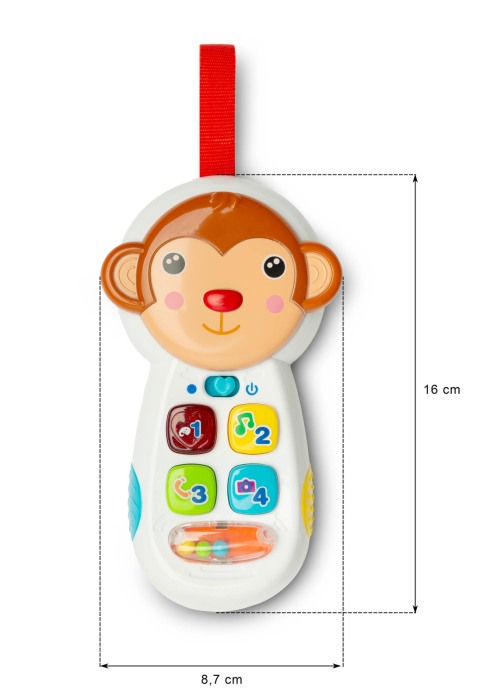 Jucarie educativa, telefon cu muzica, 18 LUNI + [6]
