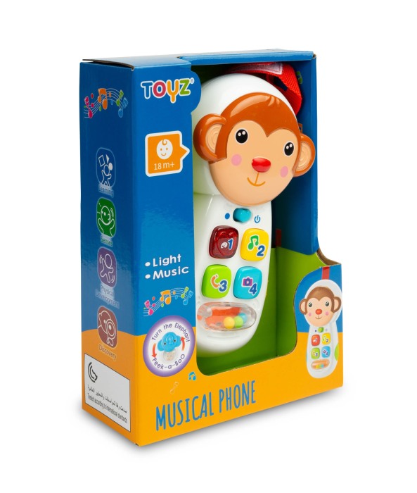 Jucarie educativa, telefon cu muzica, 18 LUNI + [2]
