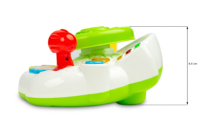 Jucarie volan educativ pentru copii - Steering Wheel, Multicolor, 18 luni + [6]