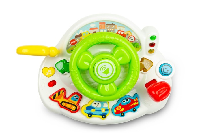 Jucarie volan educativ pentru copii - Steering Wheel, Multicolor, 18 luni + [2]