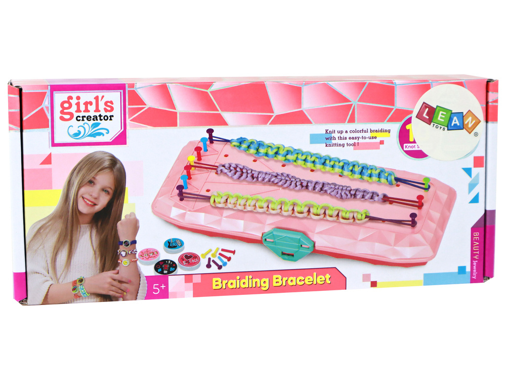 Kit pentru confecționarea bratarilor cutie roz [5]
