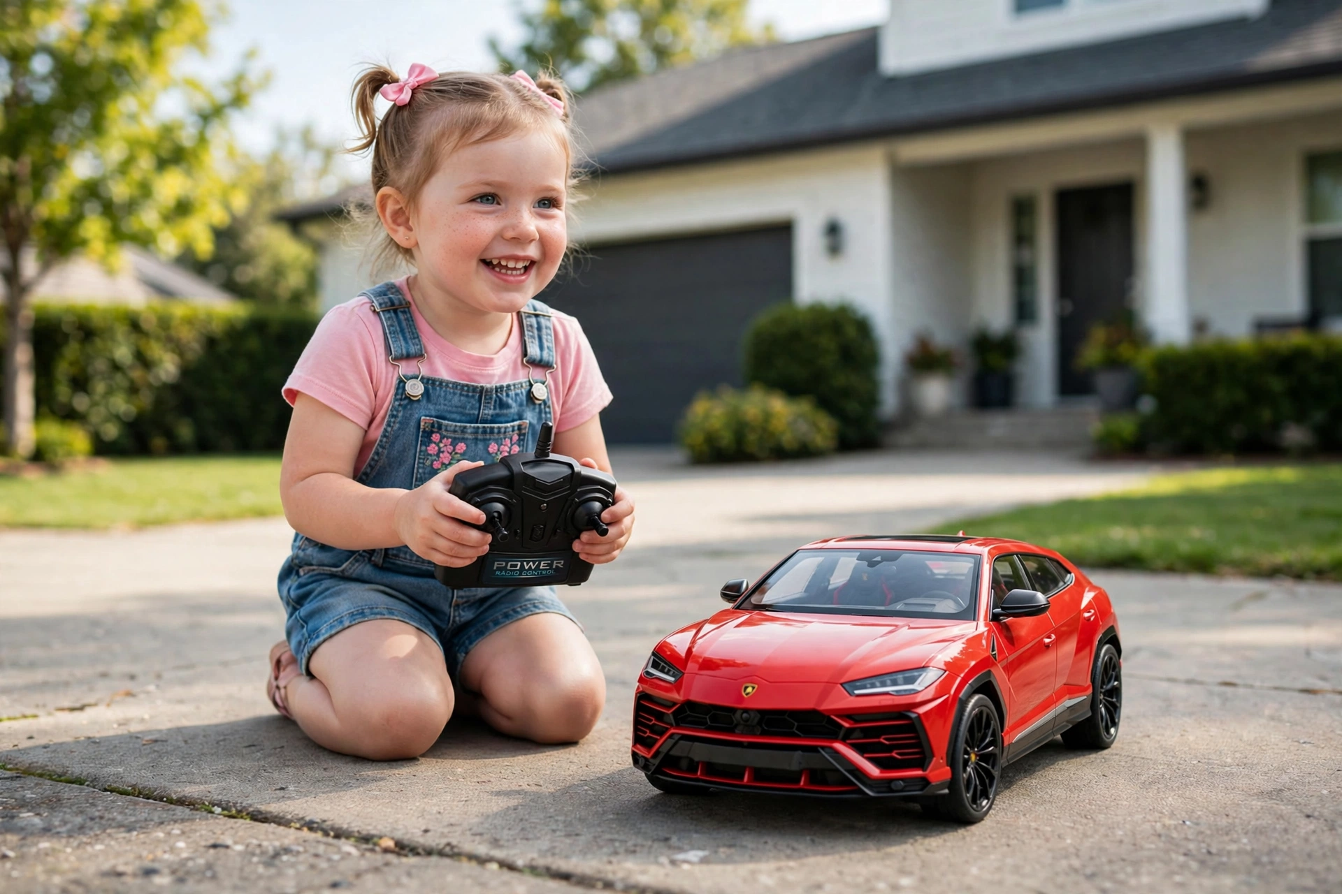 Lamborghini Urus cu Licenta Oficiala - Masinuta cu Telecomanda R/C 1:24, 2.4GHz, Lumini LED, Rosie, 3+ Ani [6]