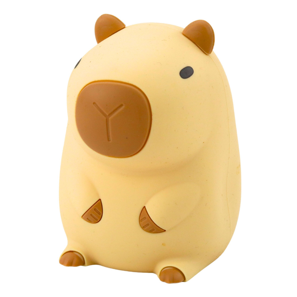 Lampa noapte copii Capybara silicon cronometru 20 minute lumina calda USB portabila [2]