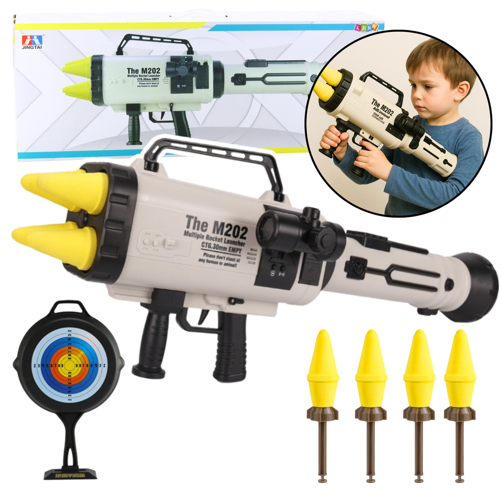 Joc activ cu bureti din spuma EVA – Dispozitiv de indemanare 68 cm, cu tinta si efecte distractive [4]