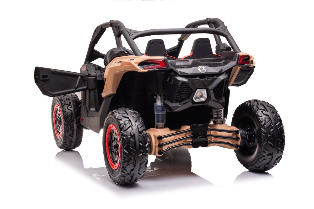 Buggy Electric Can-am RS DK-CA001 4x4, Baterie 2x24V, 4 Motoare 200W, Scaun Piele, Roti EVA, Negru, 3 ani+ [6]