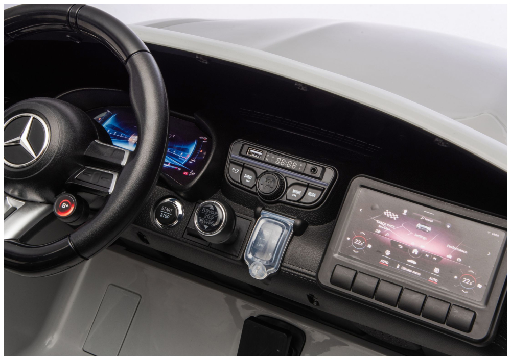 Masinuta electrica cu Licenta Mercedes AMG DK-GT63 24V, cu telecomanda, Gri Deschis, 3 ani+ [14]
