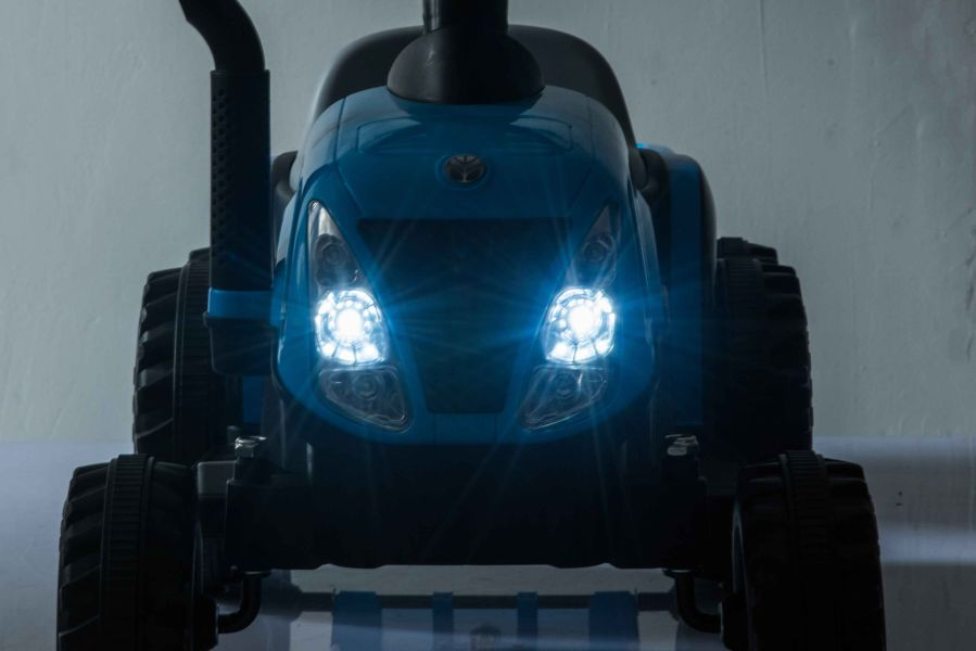 Tractor Electric cu Remorca A009 Albastru, 3 ani+ [5]