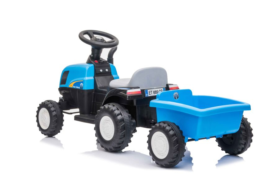 Tractor Electric cu Remorca A009 Albastru, 3 ani+ [22]